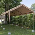 10X20 Ft Carport Replacement Canopy Cover, Heavy-duty Waterproof Uv Tarp, Beige. Fixed Price $72.87.