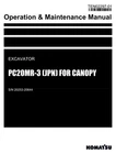 Komatsu PC20MR-3 Jpn For Canopy Excavator Operators Manual Sn 20253-20644. Fixed Price $89.00.