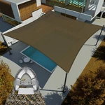 Steel Wire Sun Shade Sail Brown Rectangle Canopy Uv Block Shelter Cover Outdoor. Fixed Price $103.54.