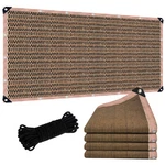 90% Sun Shade Cloth With Grommets Mesh Tarp For Patio Garden Canopy Coffee Brown. Fixed Price $164.07.