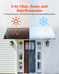 Fixed Metal Awning 104X36 Door Window Canopy Steel Frame Rain Sun Protection. Fixed Price $172.99.