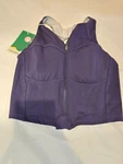 Halara Sports Top Front Zipper High Impact Racerback Clasp Quick Dry Fabric Sz. Fixed Price $12.00.