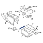 For Dodge Grand Caravan 2011-2020 1VN83BD1AA Lower Console Cap. Fixed Price $39.93.