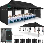 Cobizi 10X30 Pop Up Canopy With Sidewalls Heavy Duty Party Tent Awning. Fixed Price $404.79.