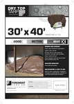 Dry Top 30' X 40' Heavy Duty Reversible Tarp Brown/silver 10 Mil Poly - New. Fixed Price $129.99.