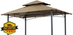 Scocanopy 8X5 Beige Bbq Gazebo Top For Sunjoy L-GG001PST Models. Fixed Price $43.99.