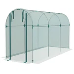 Galvanized Steel Crop Cage, Plant Protection Tent With Zippered Door, 4' X 12',. Fixed Price $119.99.
