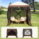 Pop Up Gazebo Tent 6*6 Patio Camping Canopy 4 Sided Sun Shelter Shade. Fixed Price $105.99.