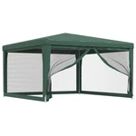 Vidaxl Party Tent With 4 Mesh Sidewalls Green FTDOTX13DOT1 Hdpe. Fixed Price $137.05.