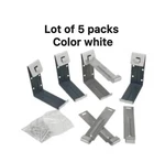 Amerimax 5 Aluminum One Packet White Fascia & Nails 4 Total Brackets. Fixed Price $10.99.