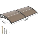 30X60" Patio Awning Uv Rain Cover Canopy Window Door Christmas Decor Brown. Fixed Price $65.99.
