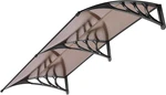 Polycarbonate Window Door Awning Spliced Canopy Brown With Black Bracket 40 Inch. Fixed Price $166.99.