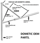 Dometic 8962012.400UL1 Power Rv Awning 49-3/4" Inner Arm Brace Rafter Black. Fixed Price $54.99.