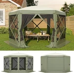 Garveelife 11.5FT 6 Sided Pop Up Tent Army Green Mesh. Fixed Price $287.71.