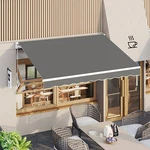 Retractable Patio Awning Sun Shade Cover With Manual Crank Handle,multiple Sizes. Fixed Price $179.99.
