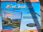 Shelterlogic Sun Shade Sail (#25720) 12X12X12 Ft-triangle-new!. Fixed Price $47.99.