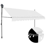 Vidaxl Retractable Awning Cream Polyester With Pu Coating, Steel Medium. Fixed Price $90.75.