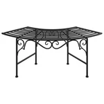 Tree Bench Seating Chair Outdoor Garden Backyard Furniture Black Steel Vidaxl. Fixed Price $160.99.