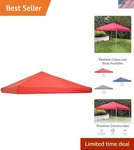 Sunnydaze 12X12 Canopy Replacement Top In Red Heavy-duty Uv & Water Resistant. Fixed Price $130.99.