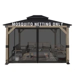 Aoodor Universal 10X13 Ft Gazebo Mosquito Netting, Replacement 4PANEL Sidewal.... Fixed Price $140.10.