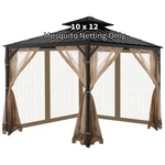 Oipunshle Gazebo Universal Replacement Mosquito Netting, 10'X12' Netti.... Fixed Price $93.81.