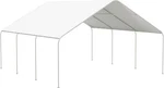 Heavy Duty 19' X 19.5' Portable Carport Tent With Steel Frame - White. Fixed Price $538.99.