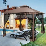10X10FT Patio Gazebo With Mosquito Netting Outdoor Heavy Duty Party Canopy Tent. Fixed Price $169.99.
