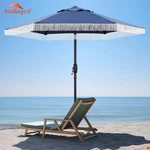 Autlaycil 7.5 Ft Patio Umbrella With Fringe For Beach, Pool, And Yard - Navy Blu. Fixed Price $139.80.