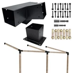 Iteve.gd 15 Slanted Roof Pergola Brackets KIT,4-WAY Right Angled Corner Brac.... Fixed Price $94.72.