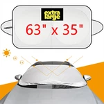 Outer + Inner Foldable Car Sun Shade Windshield Visor Cover Uv Block Heat Shiled. Fixed Price $11.50.