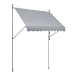 98 X 47" Patio Awning Retractable, Sunshade Shelter With Manual Crank Han. Fixed Price $110.30.