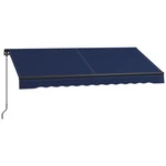 8' X 6.5' Manual Retractable Patio Awning Sun Shade Uv Resistant Blue. Fixed Price $161.99.