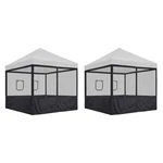 Instahibit 8 Pcs 10 Ft Pop Up Canopy Tent Mesh Party. Fixed Price $269.90.