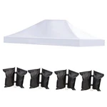 Liujiayi Pop Up Canopy Replacement Top, 10X15 Heavy Duty Only White. Fixed Price $110.55.