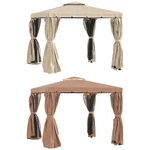 Outsunny 10' X Patio Gazebo Outdoor Canopy Shelter W/ Sidewalls. Fixed Price $299.99.