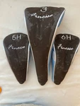 Lot Golf Club Head Cover Finesse #5H #6H #3 Hybrid - Brown Blue White Wear. Fixed Price $15.95.