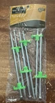 10'' Steel Stakes 6-PACK High Impact For Tent Lines And Inflatables *new*. Fixed Price $12.99.