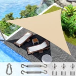 21-28FT Sun Shade Sail Triangle Canopy Uv Block Cloth Patio Garden Outdoor. Fixed Price $42.15.