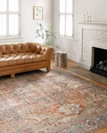 Loloi Loren Collection LQ-15 Terracotta/sky 5'-0" X 7'-6" Area Rug. Fixed Price $123.99.