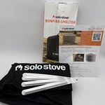 Solo Stove Bonfire Shelter Weather-resistant Round Cover Pvc-coated Black. Fixed Price $15.00.