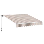 11.8' 8.2' Outdoor Patio Manual Retractable Exterior Window Awning Beige. Fixed Price $223.99.