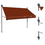 Retractable Awning With Hand Crank Leds Sunshade Patio Shelter Vidaxl. Fixed Price $105.99.