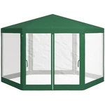 13' 11' Outdoor Party Tent, Hexagon Sun Shade Shelter Canopy W/ Protective Mes. Fixed Price $111.99.