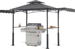 Abccanopy Grill Gazebo With 2 Side Awnings - 14X5 Outdoor Bbq Shelter. Fixed Price $205.30.