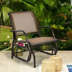 Costway Outdoor Single Swing Glider Rocking Chair Armrest Garden Porch. Fixed Price $143.99.