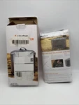 Solo Stove Bonfire Shelter Protective Pit Cover Gray Round Open Box. Fixed Price $23.00.