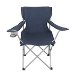 Ozark Trail Basic Quad Folding Camp Chair With Cup Holder, Dark Blue, Adult New. Fixed Price $7.63.