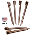 10 Pack Brown Anchor Edging Spikes Stakes Outdoor Landscape Garden Lawn Border. Fixed Price $15.29.