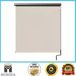 Seasun Redondo Cream Cordless Outdoor Roller Shade With Valance 120 X 96. Fixed Price $360.99.