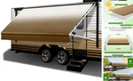 Rv Awning Fabric Replacement Heavy-duty Weatherproof Vinyl Universal Camper. Fixed Price $93.78.